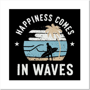 Happiness Comes In Waves, Sea Life Posters and Art